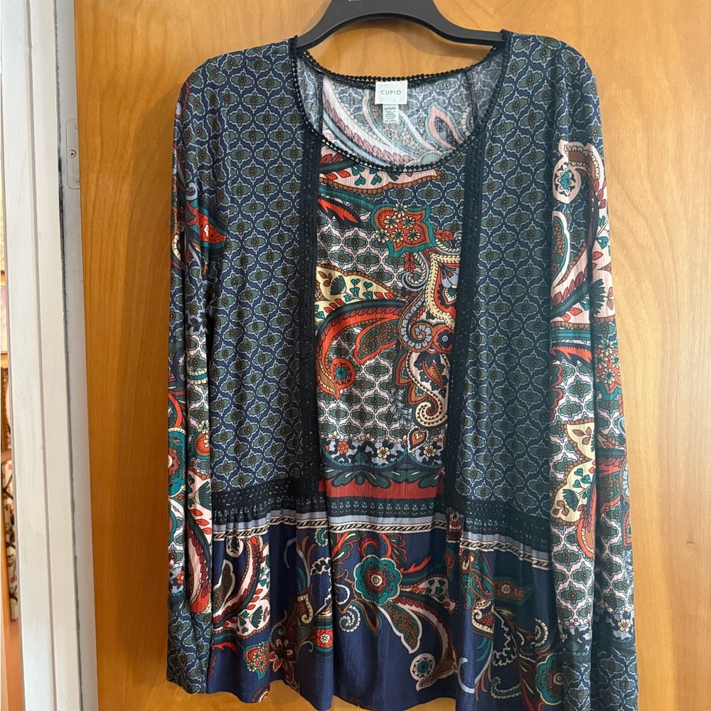 Cupio Multicolor Paisley Blouse